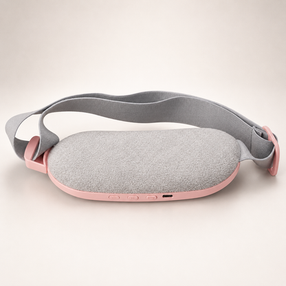 Rear view of the Premium wearable heat and massage belt showing the soft ergonomic heating pad