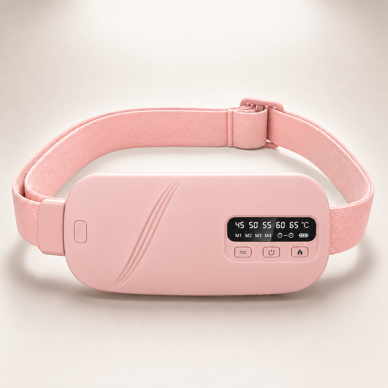 Premium wearable heat and massage belt for period pain relief with five heat levels and four massage modes